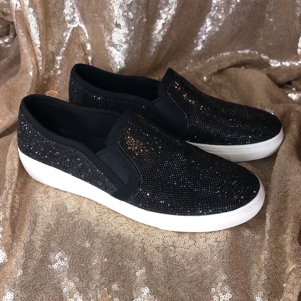 Sparkle slip ons